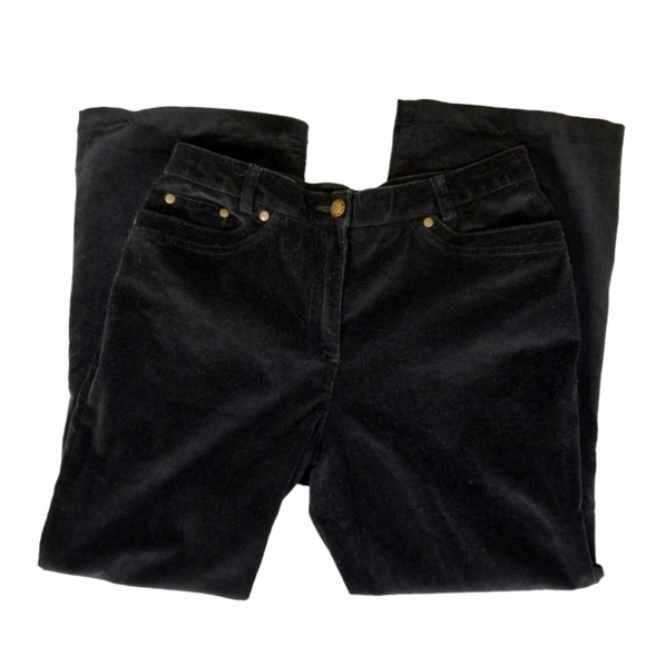 Haggar petite soft corduroy size 10 black pants - Picture 1 of 15